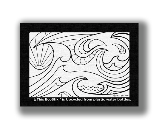 2" x 3" Ocean Coloring EcoStiks® Sticker Patches - Retail