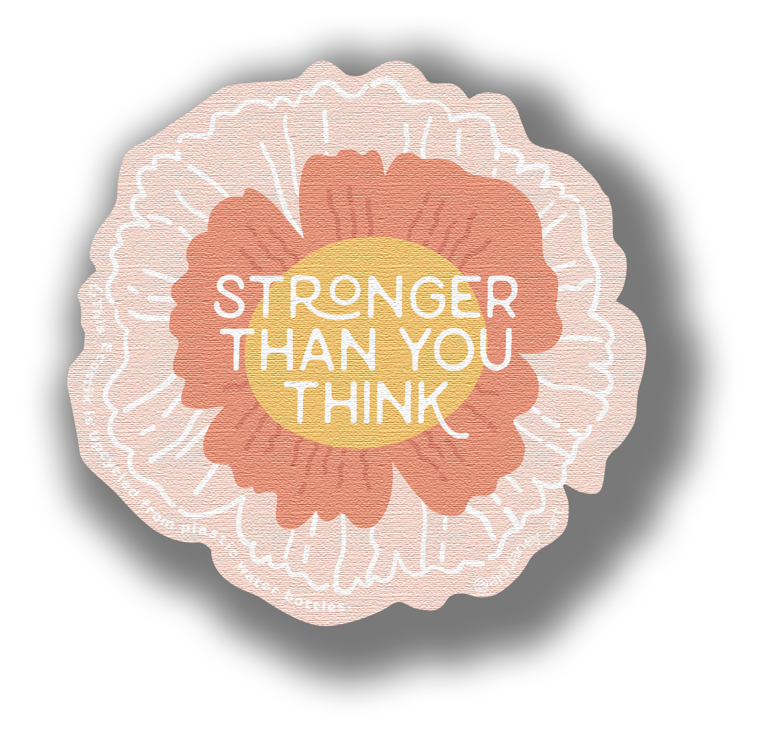 3" x 3" Stronger Than You Think EcoStiks® Sticker Patches