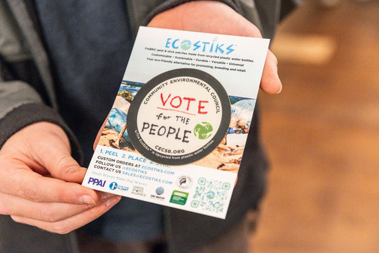 3" x 3" Blank Canvas Circle EcoStiksĀ® Sticker Patches - Retail