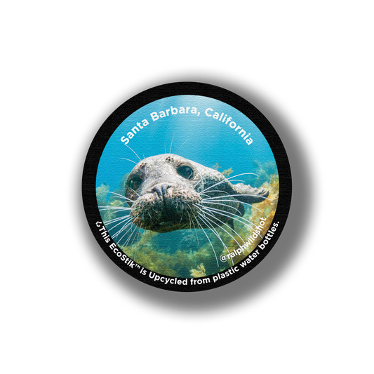3" x 3" Santa Barbara Seal EcoStiks® Sticker Patches - Retail