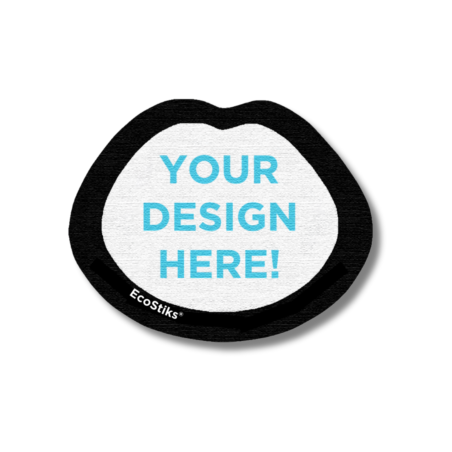 2" x 2" Custom Shape EcoStiks® Sticker Patches