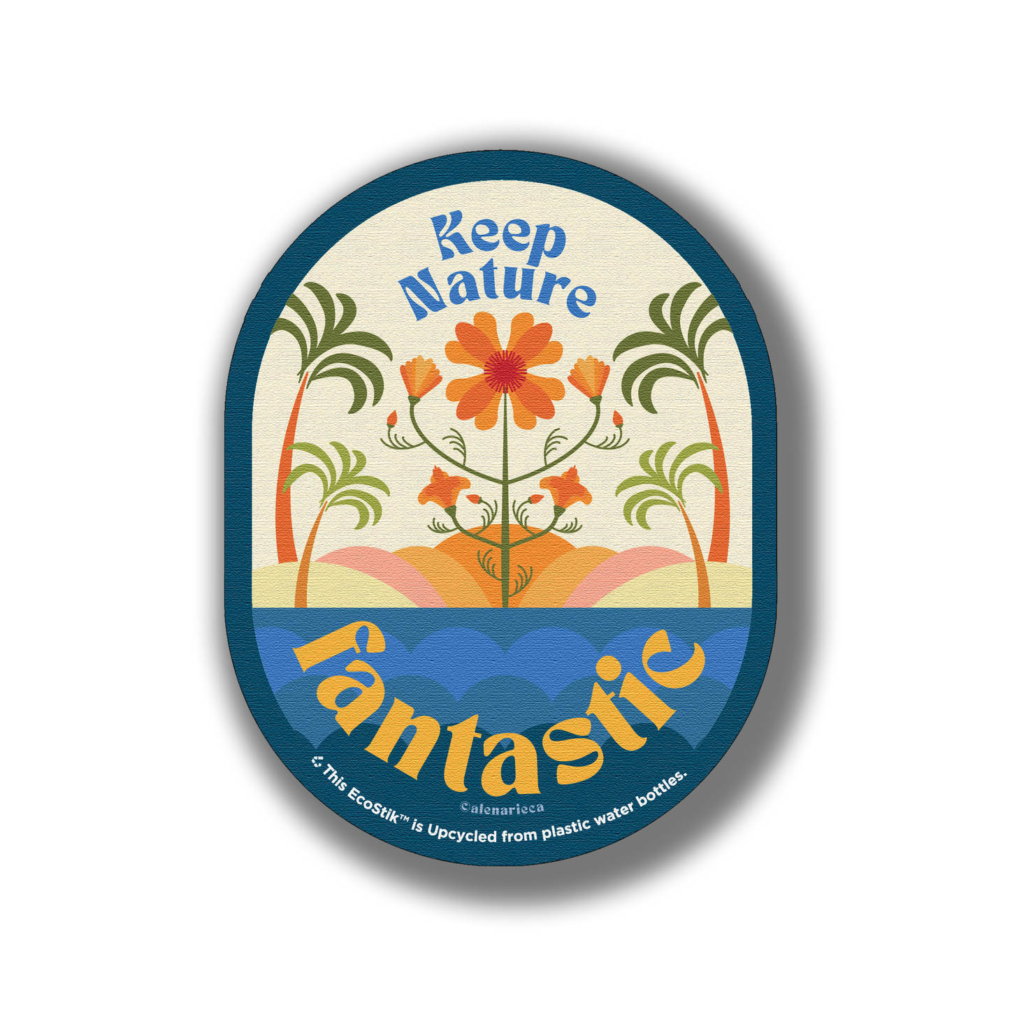 3" x 2" Keep Nature Fantastic EcoStiks® Sticker Patches - Bulk