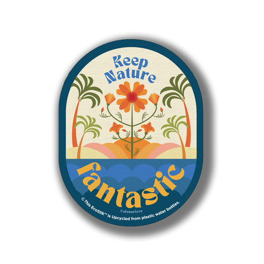 3" x 2" Keep Nature Fantastic EcoStiks® Sticker Patches - Retail