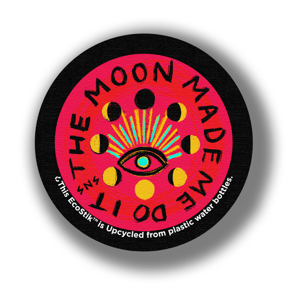 3" x 3" The Moon Made Me Do It EcoStiks® Sticker Patches - Retail