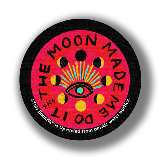 3" x 3" The Moon Made Me Do It EcoStiks® Sticker Patches - Retail