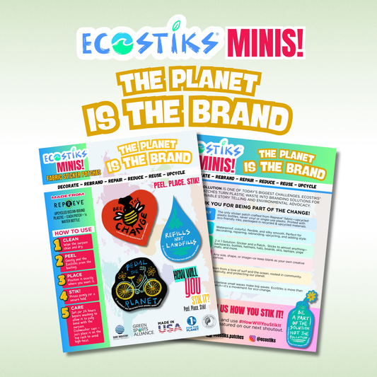 NEW - The Planet Is the Brand EcoStiks® Minis Sticker Patches