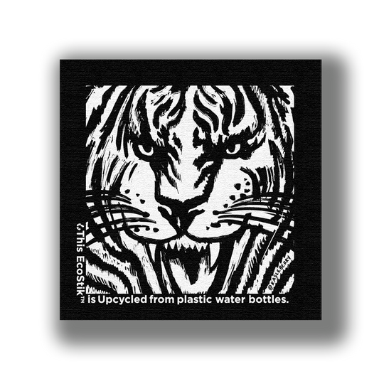 3" x 3" Tiger Coloring EcoStiks Patches - Bulk