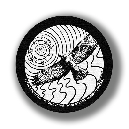 3" x 3" Hawk Coloring EcoStiks Patches - Bulk