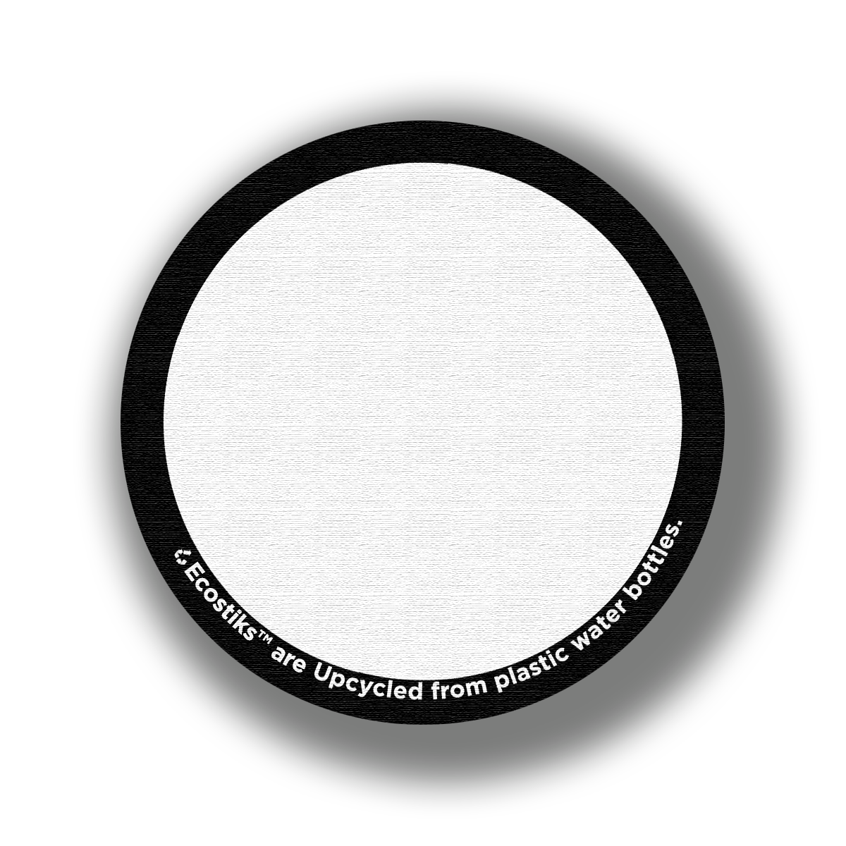 3" x 3" Blank Canvas Circle EcoStiks Patches - Bulk