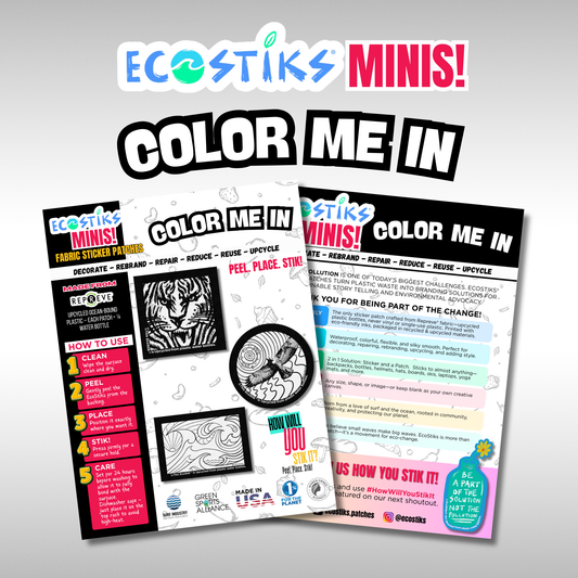 NEW - Color Me In EcoStiks® Minis Sticker Patches