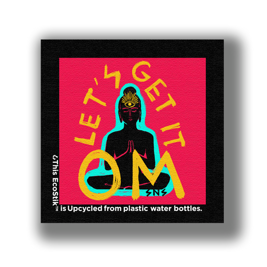3" x 3" Let's Get It Om EcoStiks Patches - Bulk