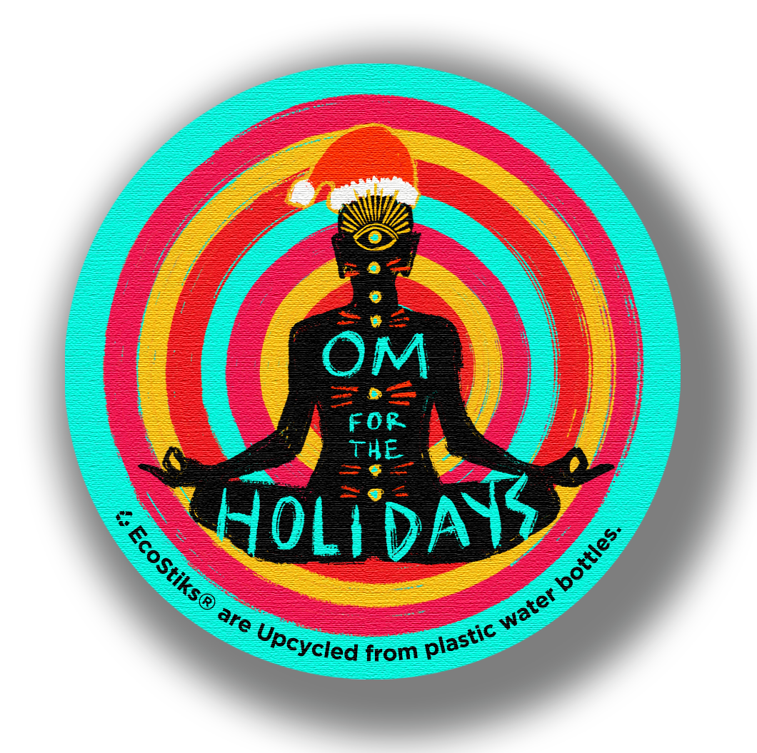 3" x 3" Om for the Holidays EcoStiks Patches - Bulk