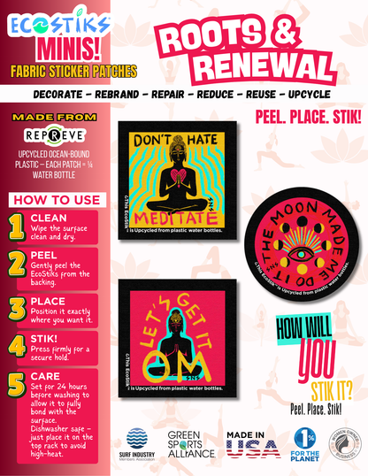 NEW - Roots & Renewal EcoStiks® Minis Sticker Patches