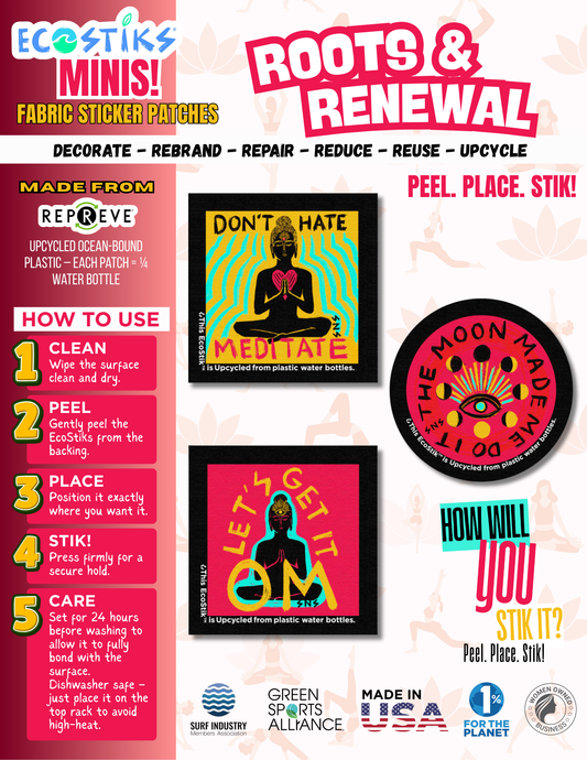 NEW - Roots & Renewal EcoStiks® Minis Sticker Patches